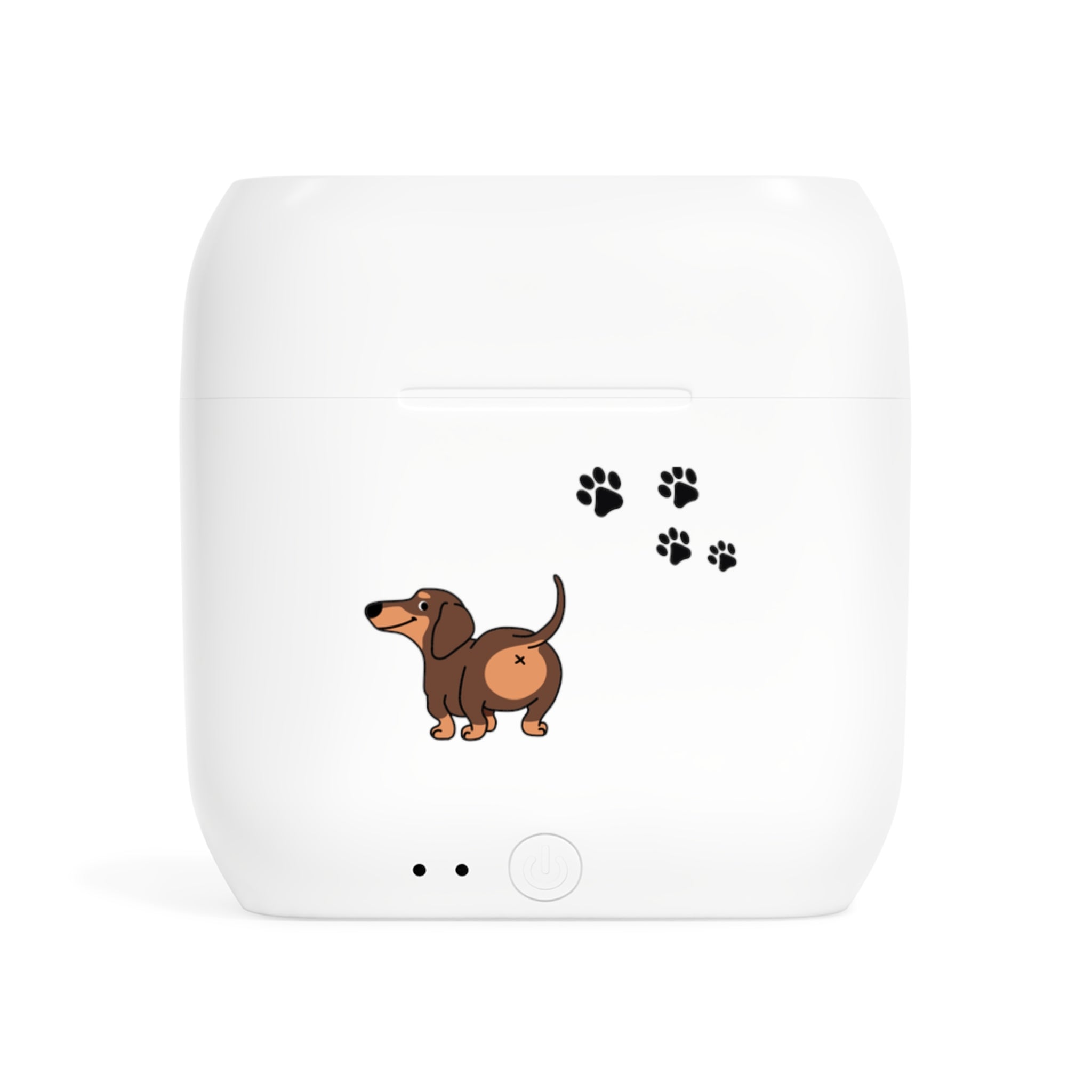 Dachshund Paw Print Wireless Earbuds with Case
